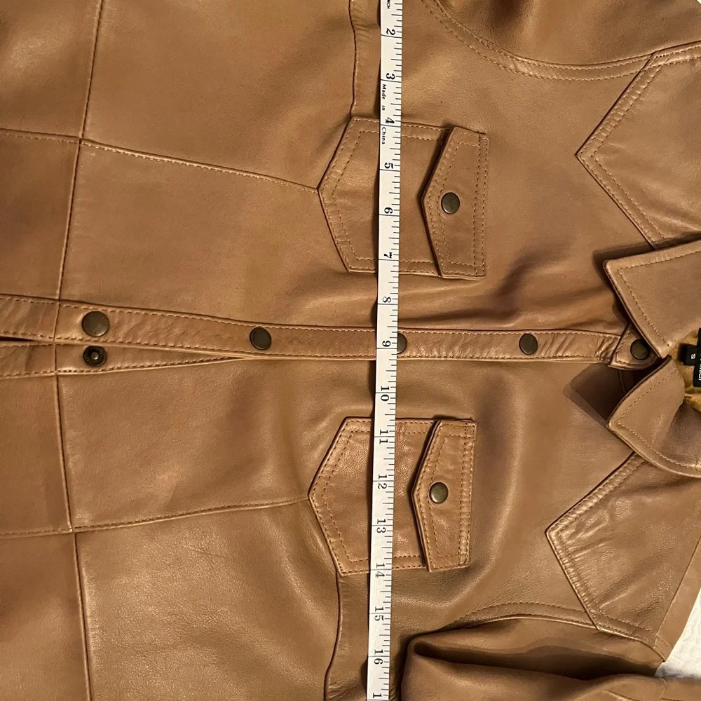 Butter soft genuine leather western shirt jacket - Picture 2 of 9